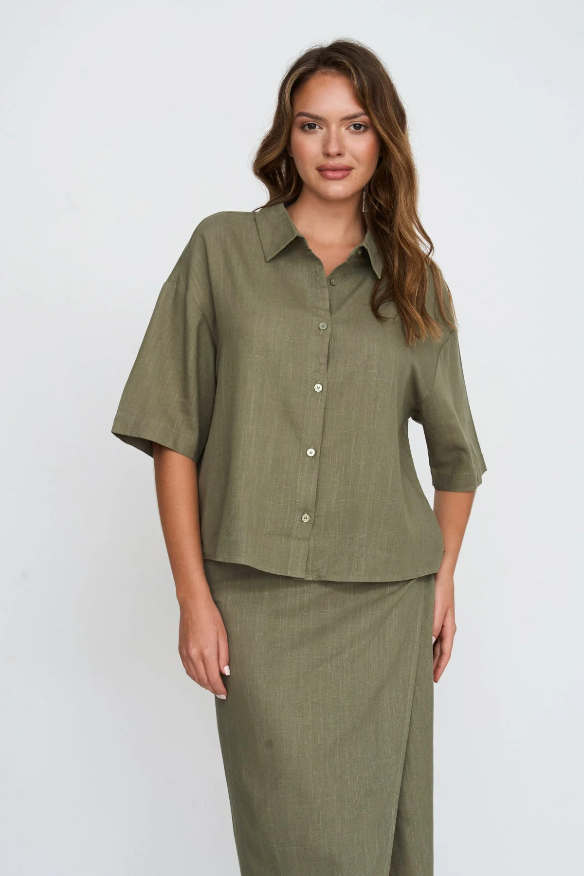 Bluse in Grün