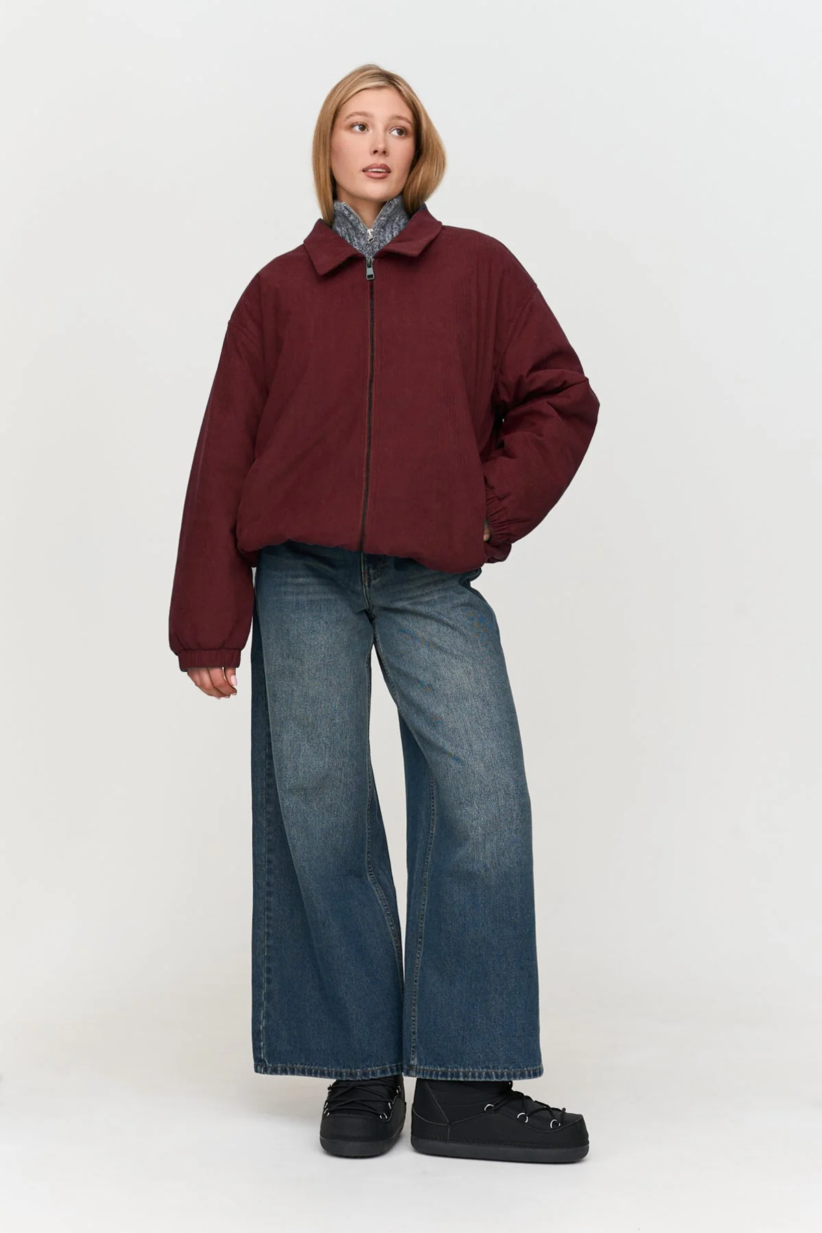Jacke in Bordeaux - Image 3