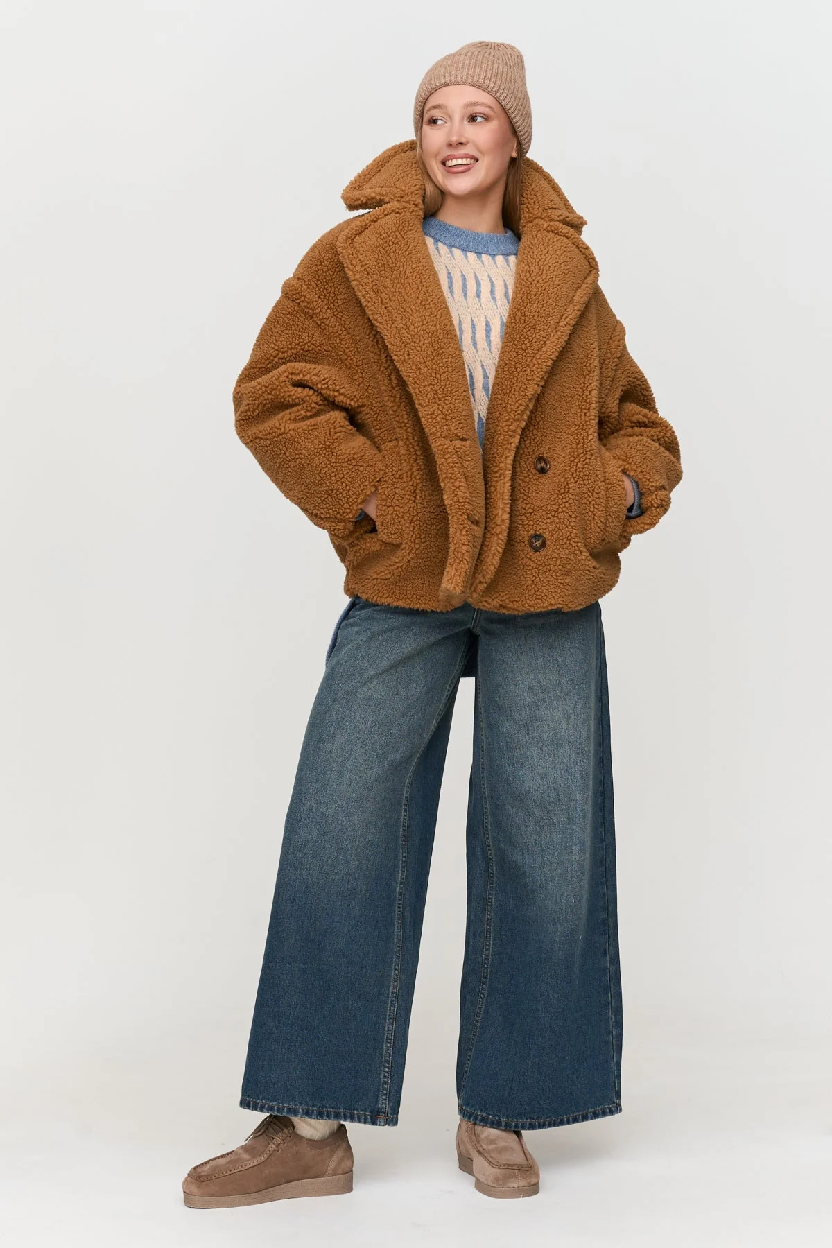 Jacke aus Teddy-Stoff. - Image 9