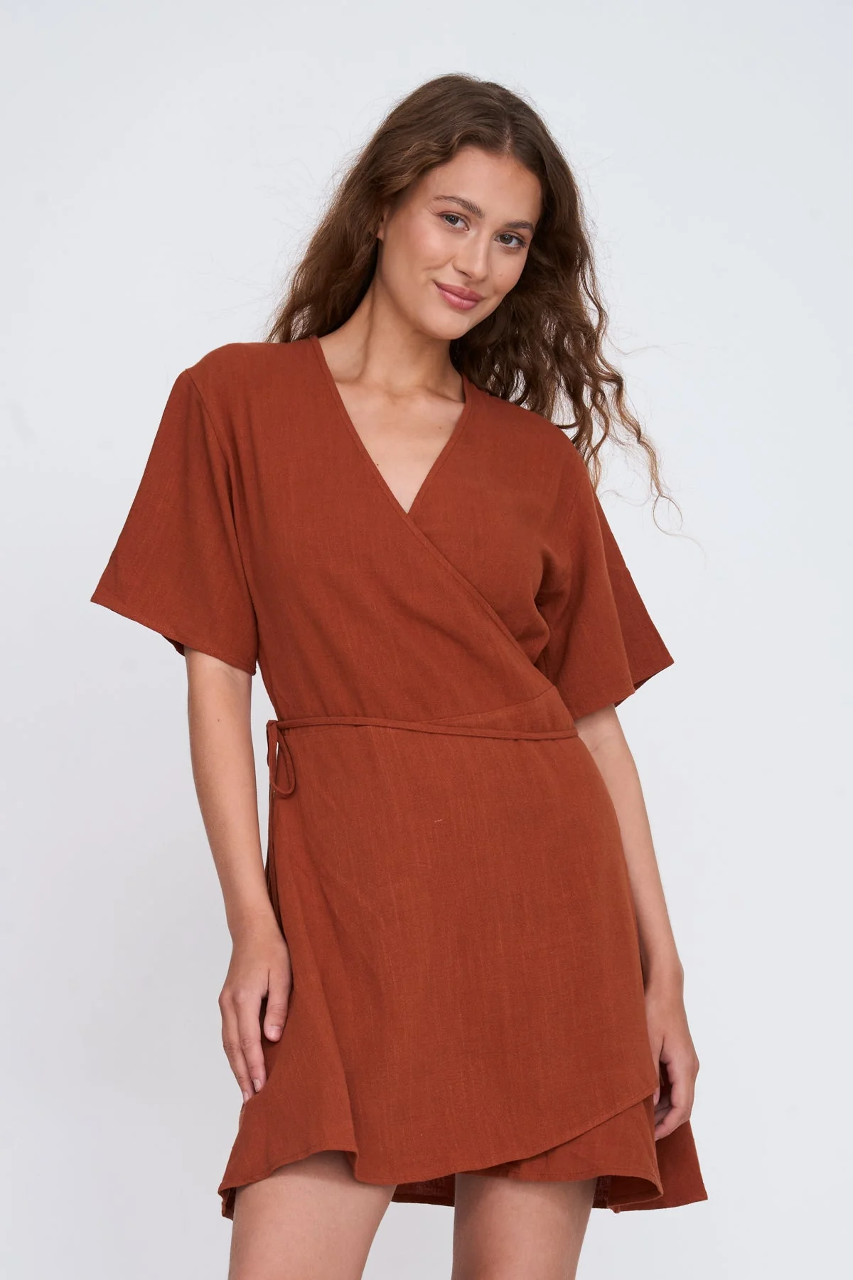 Kleid aus Viskose-Leinen-Mix - Image 5