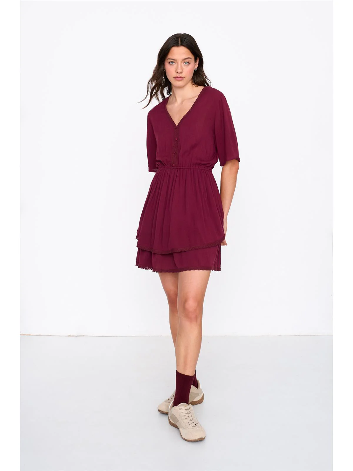 Kleid in Viskose