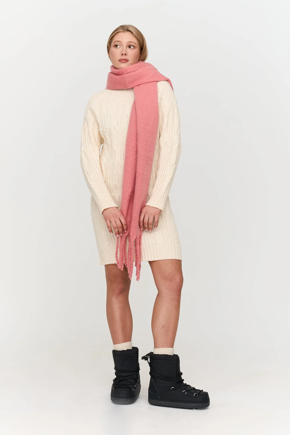 Kleid mit Zopfmuster - Image 7