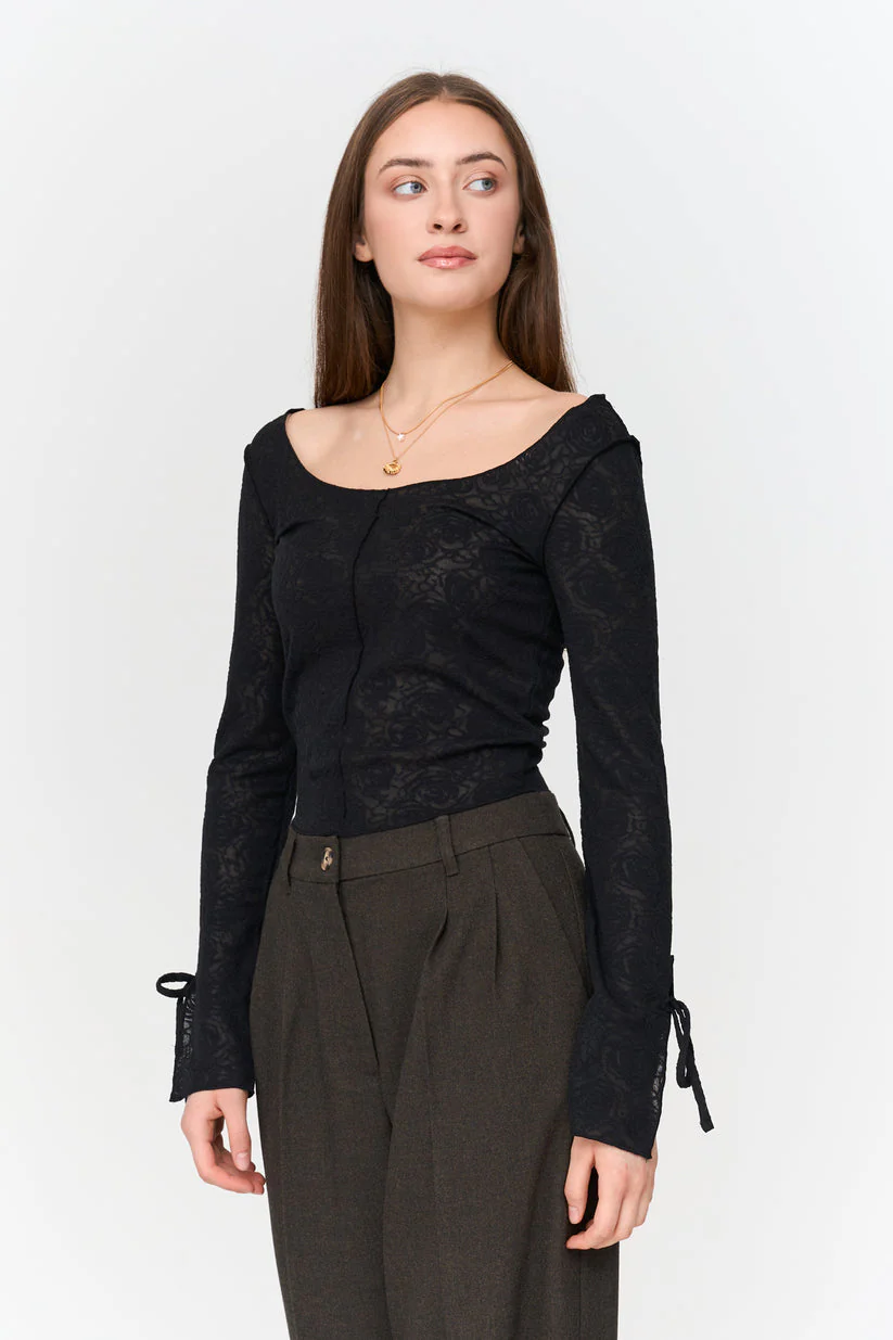 Shirt aus Spitzen-Stoff - Image 3