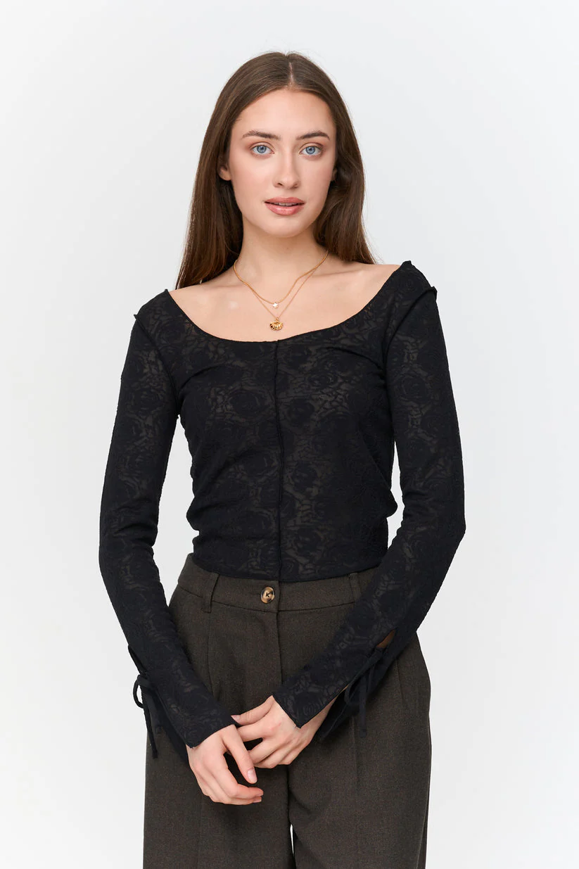 Shirt aus Spitzen-Stoff - Image 6