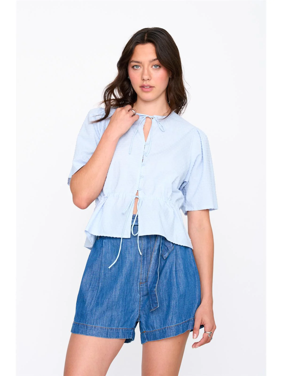 Shorts aus Baumwolle