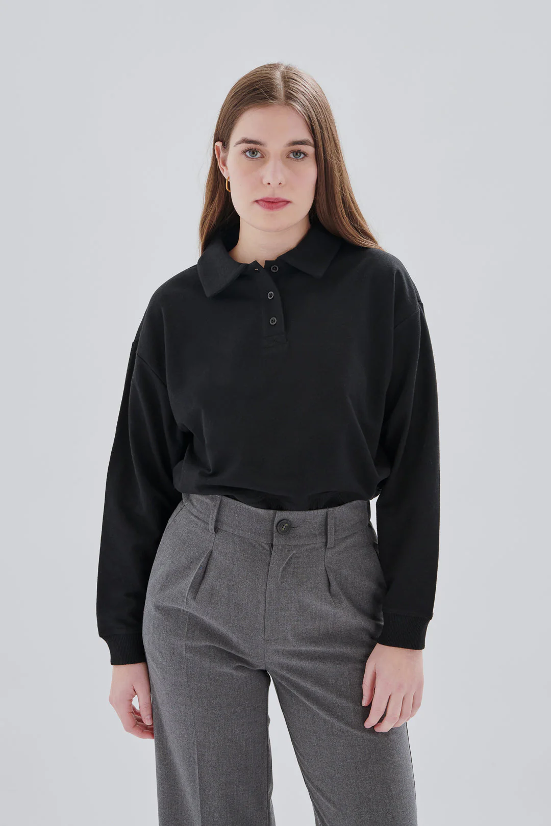 Sweatshirt mit Kragen - Image 8